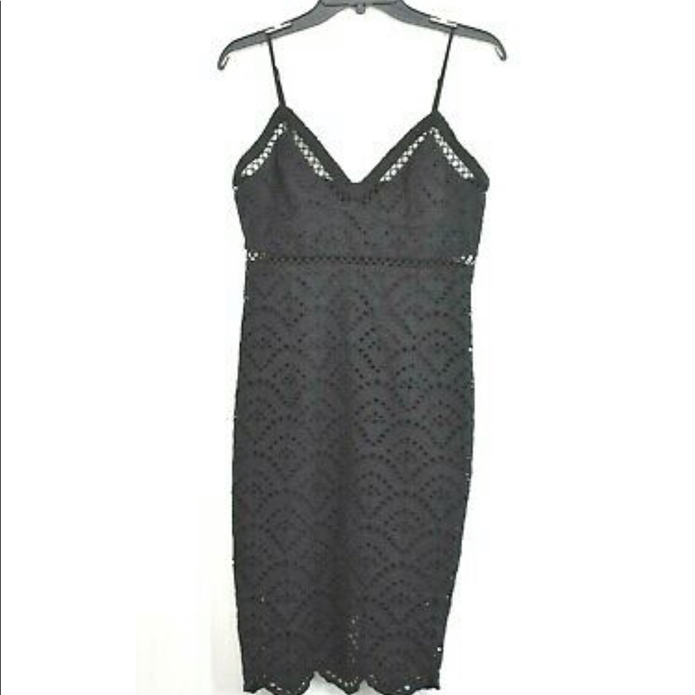 Bardot Sofia Embroidered Eyelet sheath dress